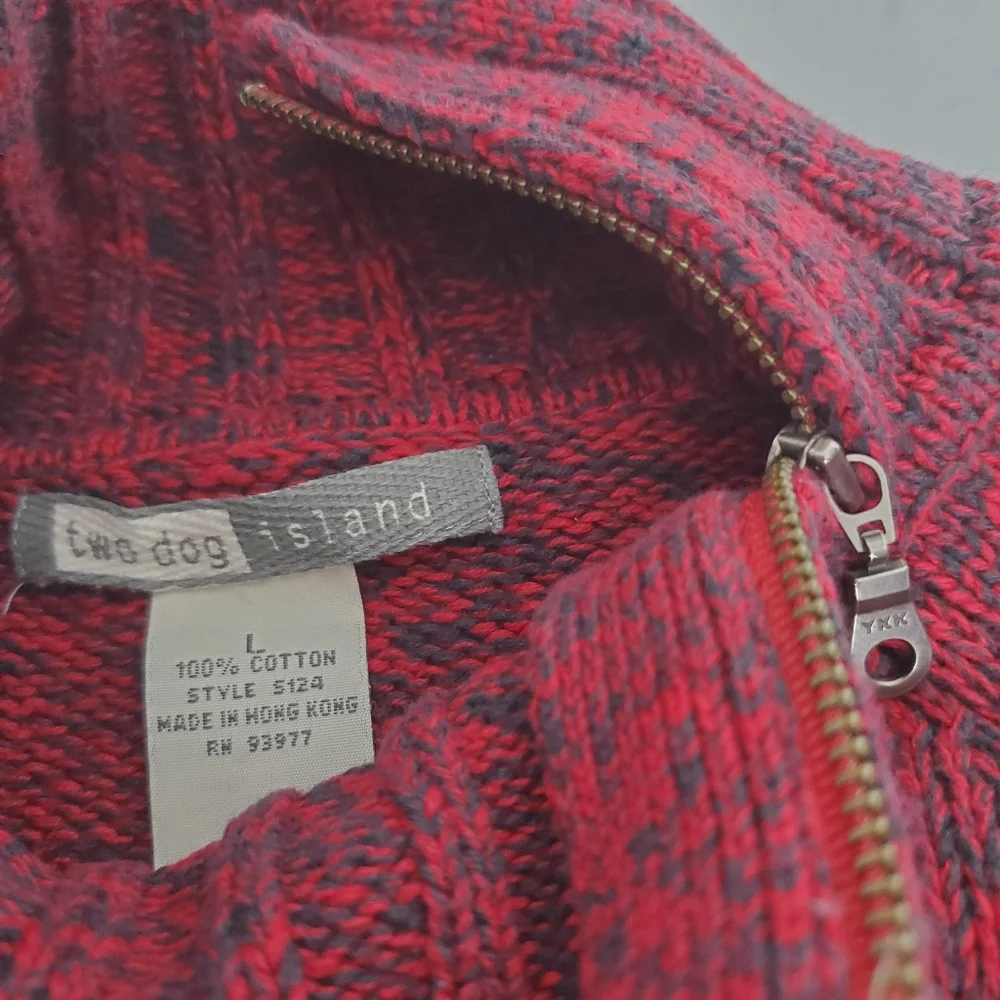 Two Dog Island Marled Mock Neck Sweater - Picture 3 of 6